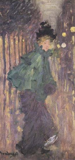 Maurice Prendergast Lady on the Boulevard